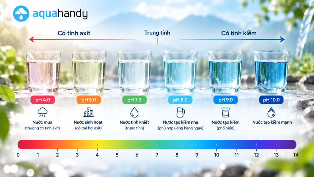 pH của nước , pH nước kiềm