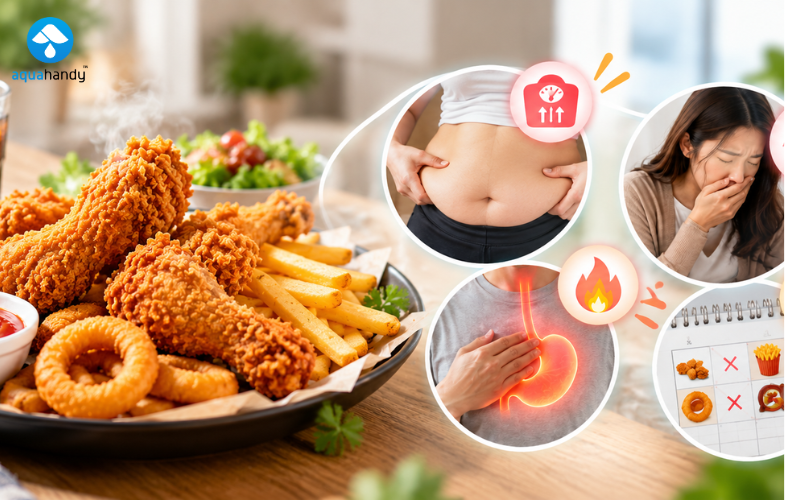 Ăn nhiều đồ chiên rán có ảnh hưởng không tốt tới sức khoẻ